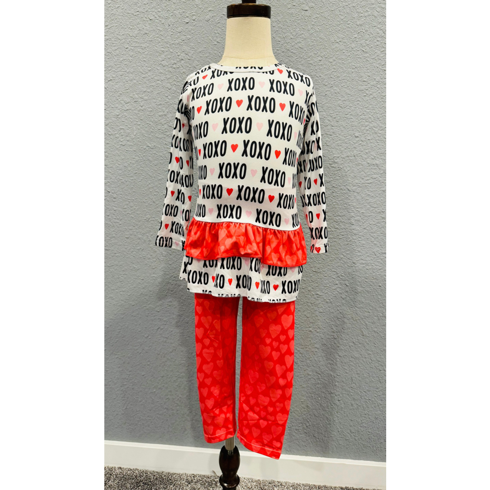 Wellington Designs Girls XO Pants Set, Sz 2T